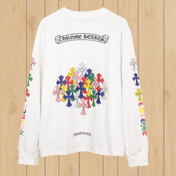 Chrome Hearts Men's Classic White Long Sleeve Shirt - Picture 2 of 4